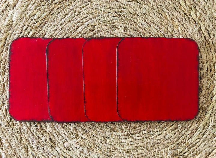 Be My Valentine Coaster Set of 4|Valentine's Day Gift For Her|Romantic Home Decor|Coaster Gift For Girlfriend|Handmade Coffee Table Decor