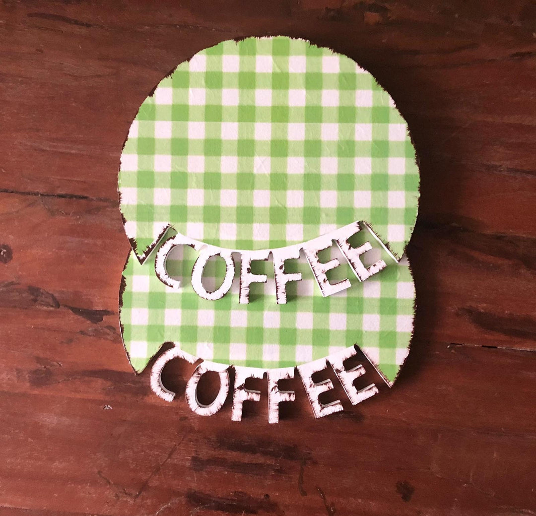 Wooden Coffee Serving Tray Set of 2|Coffee Break Coaster|Coffee Presentation Board|Coffee Time Tea Plate|Natural Wood Housewarming Gift