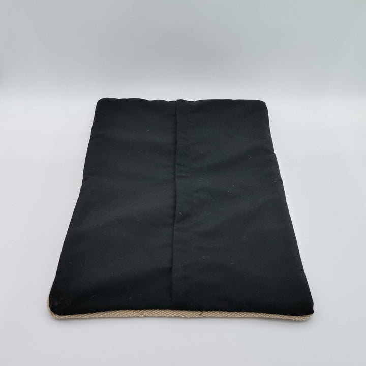 Hemp Pillow Cover|Beige Turkish Kelim Cushion Case|Soft Rug Lumbar Pillow Top|Handwoven Anatolian Home Decor|Vintage Cushion Cover 12x20