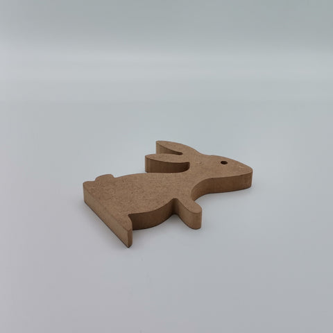 Set of 2 Unfinished Wooden Rabbits| Wooden Decor|Ready to Paint, Varnish, Decoupage|Custom Unfinished Wood DIY Supply|Art|Housewarming gift