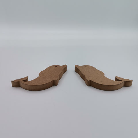 Set of 2 Unfinished Wooden Dolphins| Wooden Toy|Ready to Paint, Varnish, Decoupage|Unfinished Wood DIY Supply|Wood Art|Housewarming Gift