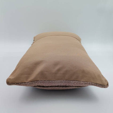 Turkish Kilim Pillow Cover|Striped Kilim Cushion Cover|Handmade Ottoman Lumbar Pillow|Handwoven Anatolian Home Decor|Vintage Cushion 12x24