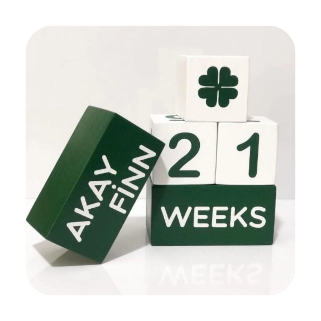 Set of 5 Custom Wooden Name Blocks|Personalized Baby Name Sign Cube|Nursery Decor For Baby|Wood Baby Shower Gift|New Mom Gift|Age Block Deco