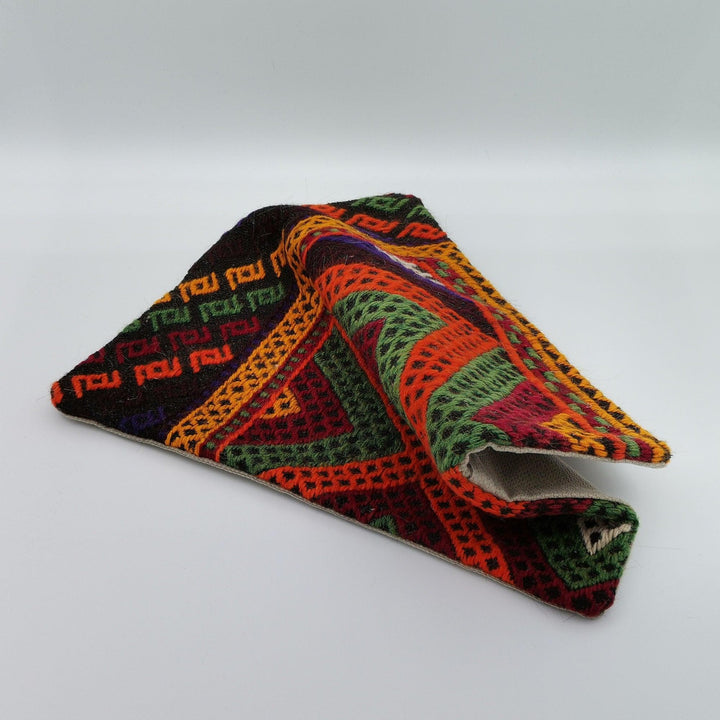 Turkish Kilim Pillow Cover|Geometric Pattern Vintage Kelim Cushion Case|Ottoman Throw Pillow Top|Handwoven Anatolian Rug Cushion Case 16x16