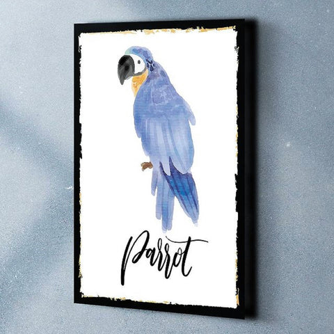 Bird Retro Poster|Bird Wall Art|Budgie, Canary Vintage Poster|Parrot, Hummingbird Decor|Bird Lover Gift|Nursery Wall Decor|Kid Room Decor