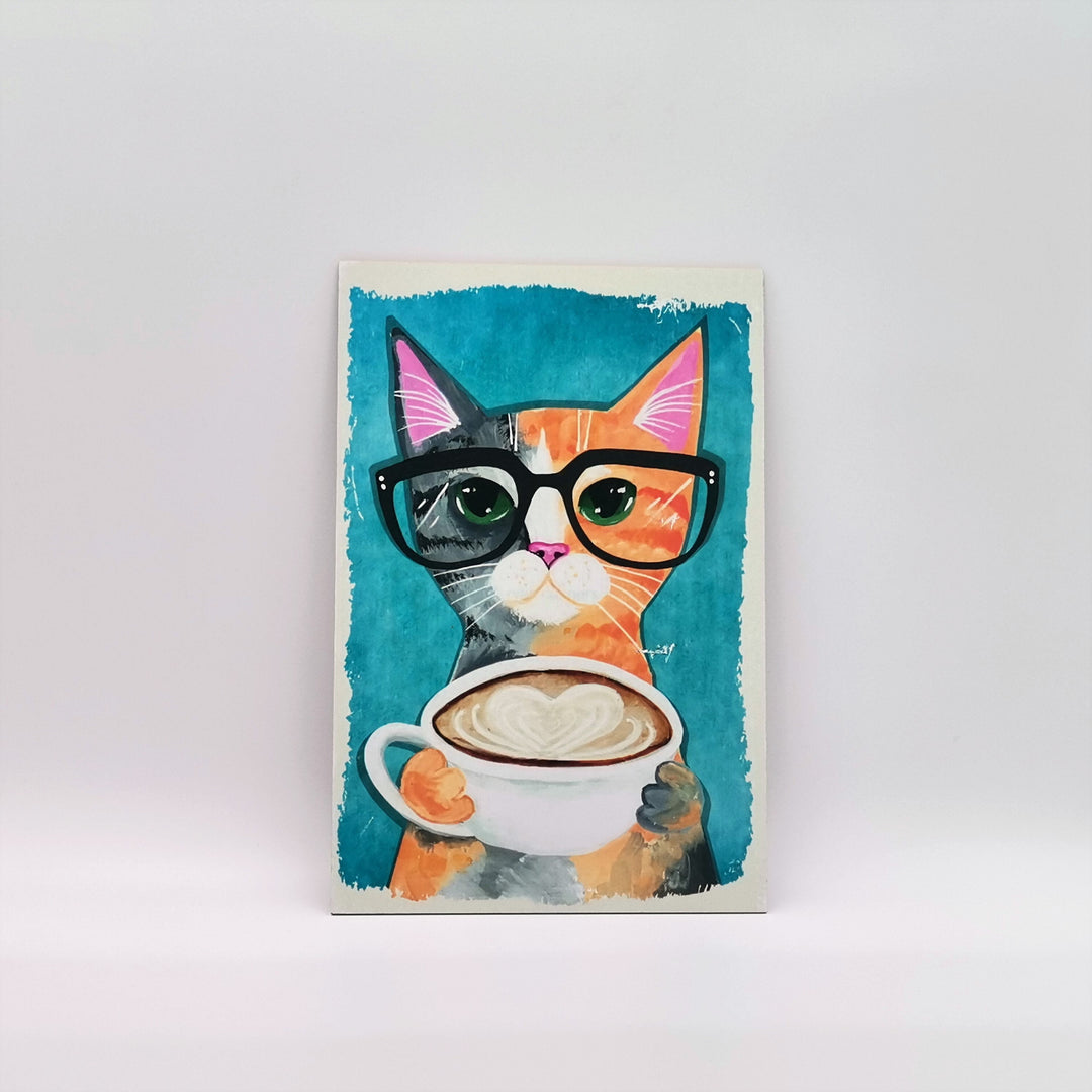 Cute Cat Vintage Poster|Cat Wall Art|Cat Retro Poster|Funny Cat Gift|Gift For Cat Lovers|Kid's Room Wall Decor|Nursery Animal Wall Decor