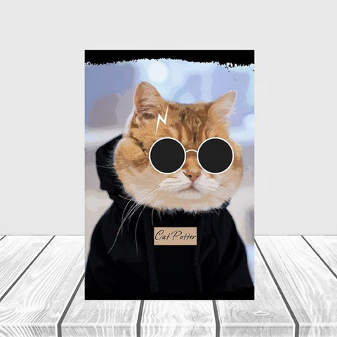 Funny Cat Poster|Cat Wall Art|Cute Cat Vintage Poster|Veterinary Wall Art|Gift For Cat Lovers|Kids Room Wall Decor|Nursery Animal Wall Decor