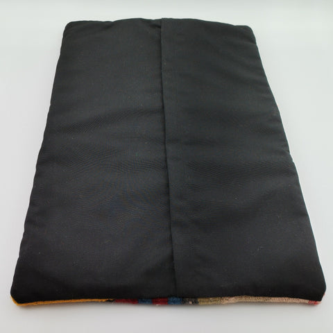 Turkish Kilim Pillow Cover|Handmade Anatolian Kelim Cushion Case|Rustic Lumbar Pillow Top|Handwoven Patchwork Rug Design Cushion Case 16x24