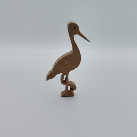 Set of 2 Unfinished Wooden Storks|Plain Wooden Toy|Ready to Paint, Decoupage|Custom Unfinished Wood DIY Supply|Wood Art|Housewarming Gift