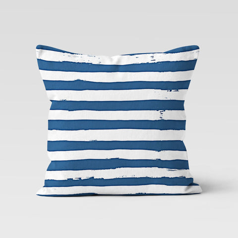 Nautical Pillow Case|Navy Marine Pillow Cover|Decorative Nautical Cushions|Wheel Throw Pillowcase|Blue White Navy Home Decor|Nautical Decor