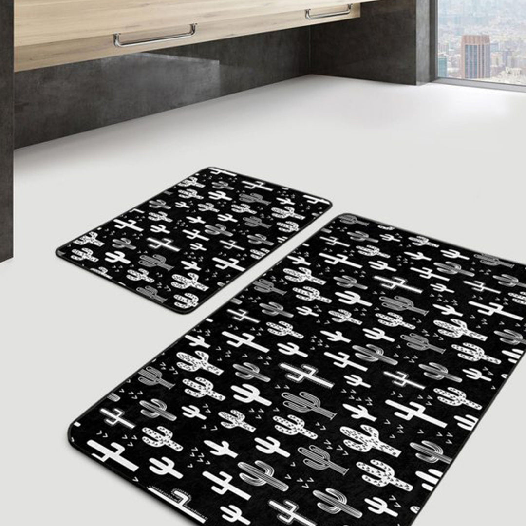 succulent bath mat Set of 2 Cactus and Succulent Bath Mat
