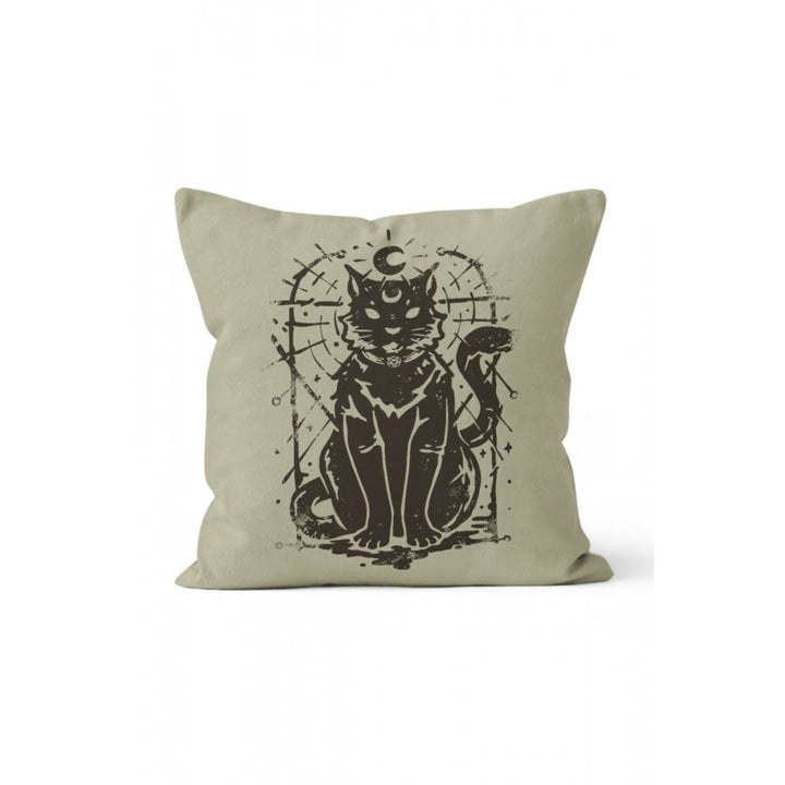 Cat Pillow Cover|Gentleman and Black Cat Print Outdoor Cushion Case|Cats with Glasses Home Decor|Decorative Animal Print Throw Pillow Cover