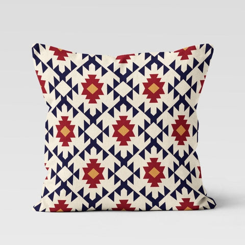 Rug Design Pillow Cover|Farmhouse Style Geometric Outdoor Pillow Case|Decorative Southwestern Cushion Case|Aztec Print Ethnic Home Decor