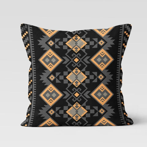Rug Design Pillow Cover|Farmhouse Style Southwestern Cushion Case|Decorative Geometric Throw Pillowcase|Aztec Print Ethnic Living Room Decor