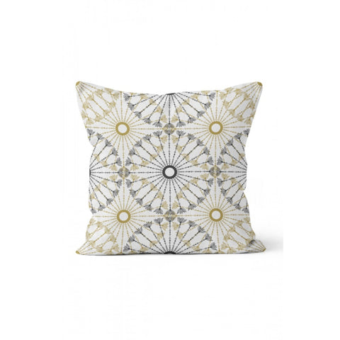 Mandala Pillow Cover|Retro Gold Design Cushion Case|Shiva and Light Mandala Pillowcase|Rustic Home Decor|Farmhouse Style Authentic Cushion