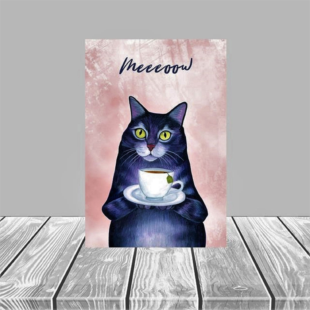 Cute Cat Vintage Poster|Cat Wall Art|Cat Retro Poster|Funny Cat Gift|Gift For Cat Lovers|Kid's Room Wall Decor|Nursery Animal Wall Decor