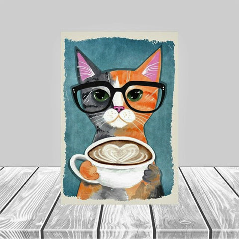 Cute Cat Vintage Poster|Cat Wall Art|Cat Retro Poster|Funny Cat Gift|Gift For Cat Lovers|Kid&