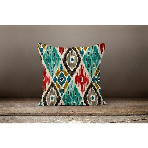 IKAT Design Pillow Cover|Decorative and Ethnic Cushion Cover|Southwestern Style Cushion Case|Geometric Farmhouse Pillowcase|Boho Pillow Top