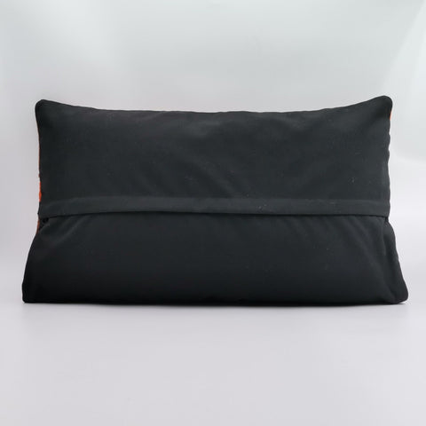 Turkish Kilim Pillow Cover|Vintage Kelim Cushion Case|Patchwork Rug Lumbar Pillow Top|Handwoven Ottoman Home Decor|Authentic Cushion 16x24