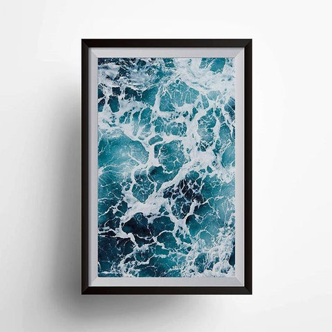 Landscape Retro Poster|Unique Illustrated Poster|Minimalist Space Poster|Southwestern Decor|Wave Wall Art|Road Travel Poster|Home Wall Decor