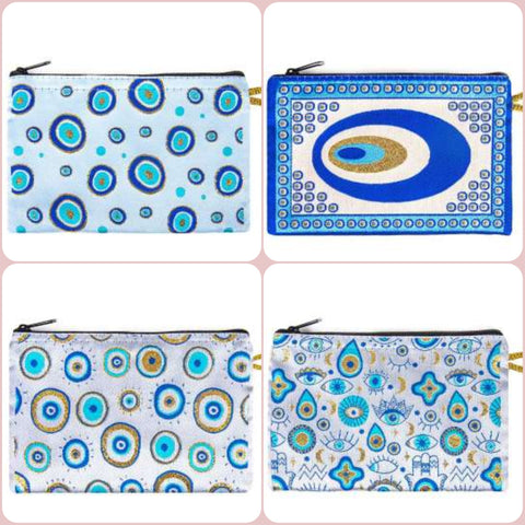 Evil Eye Carpet Wallet|Coin Purse With Zipper|Handmade Woven Wallet|Turkish Woven Case|Turkish Woven Wallet|Kilim Wallet|Mother&