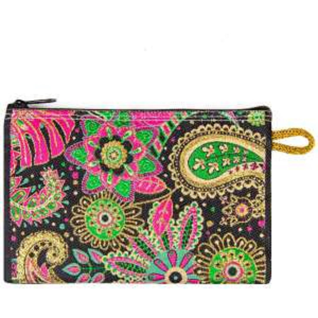 Ethnic Zippered Pouch|Coin Purse With Zipper|Money Purse|Jewelry Holder|Girls Coin Purse|Small Carpet Bag|Woven Fabric|Mother's Day Gifts