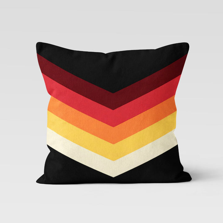 Abstract Geometric Pillow Cover|Black Yellow Red Cushion Case|Decorative Pillowtop|Boho Bedding Decor|Housewarming Outdoor Pillow Case