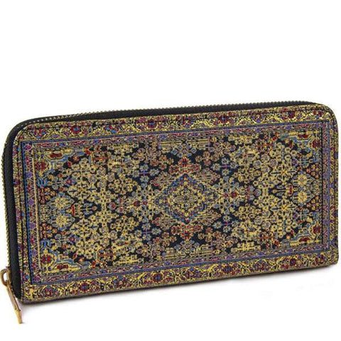 Wallet For Women|Turkish Kilim Bag|Zip Around Woven Wallet|Boho Purse|Compact Wallet|Coin Purse with Zipper|Zippered Pouch|Best Friend Gift