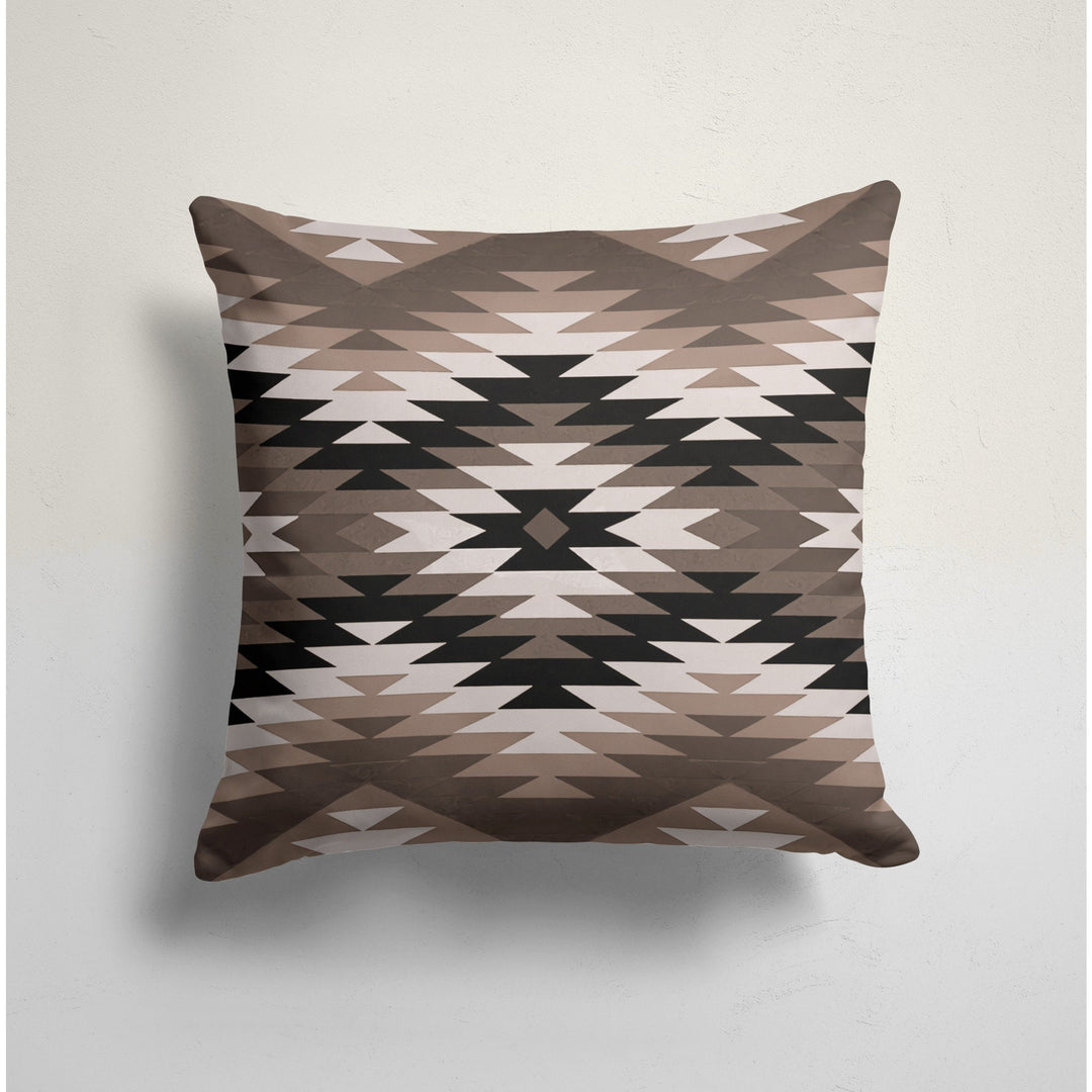 Rug Design Pillow Cover|Decorative Southwestern Cushion Case|Aztec Print Ethnic Home Decor|Farmhouse Style Geometric Throw Pillow Cover