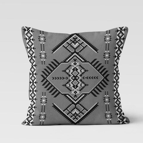 Rug Design Pillow Cover|Farmhouse Style Southwestern Cushion Case|Decorative Geometric Throw Pillowcase|Aztec Print Ethnic Living Room Decor