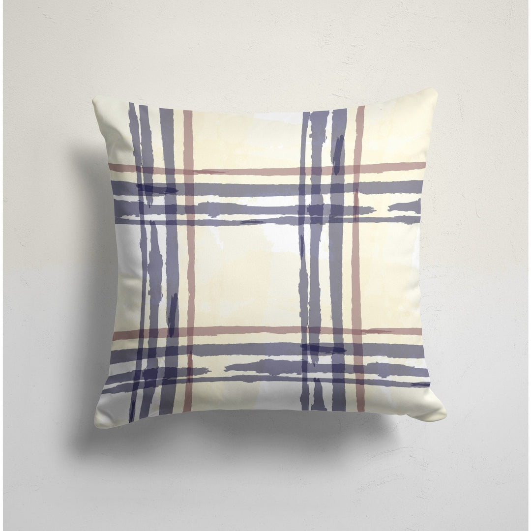 Abstract Pillow Cover|Checkered Pale Color Pillow Case|Geometric Cushion Cover|Decorative Pillowcase|Boho Bedding Decor|Outdoor Cushion Case