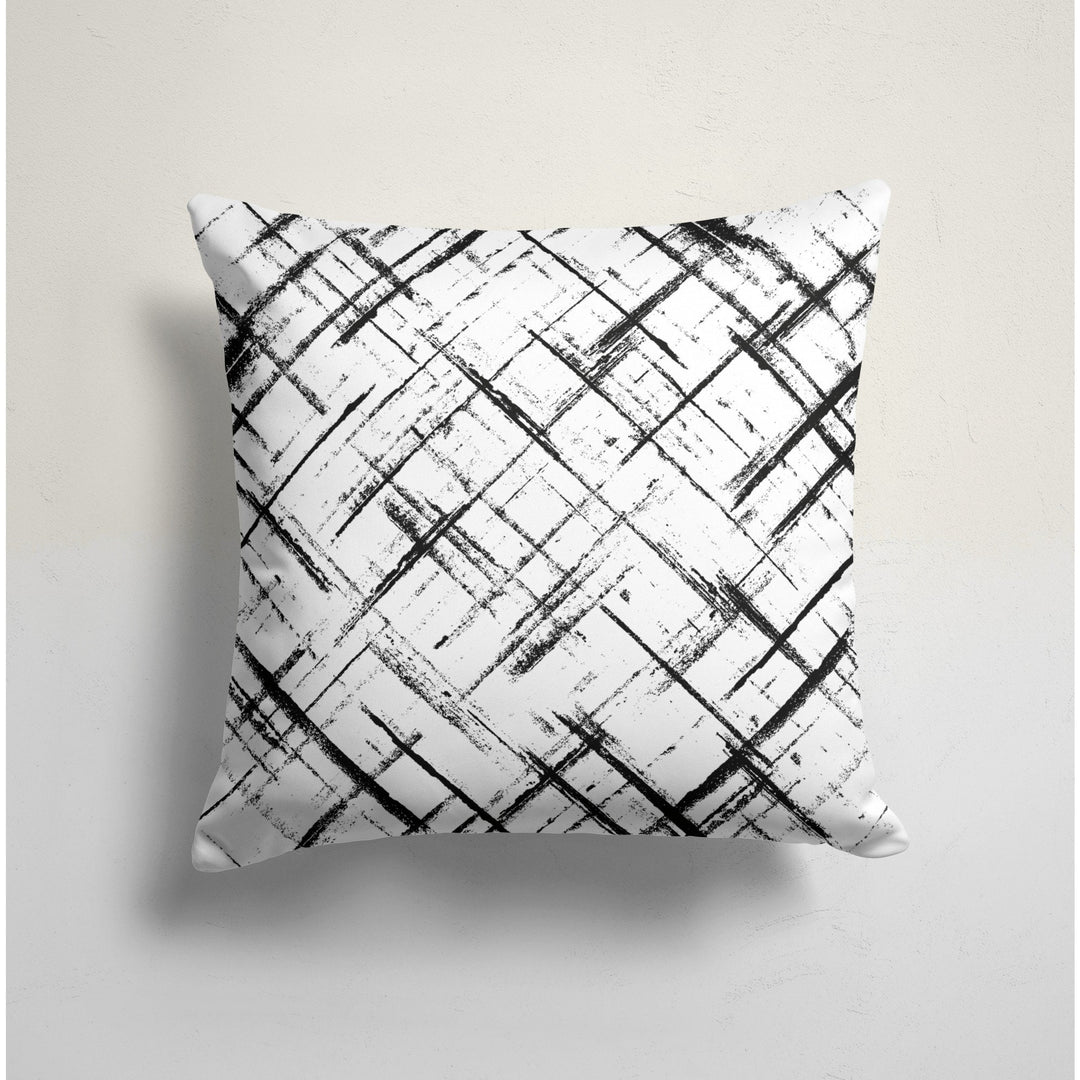 Abstract Pillow Cover|Checkered Pale Color Pillow Case|Geometric Cushion Cover|Decorative Pillowcase|Boho Bedding Decor|Outdoor Cushion Case