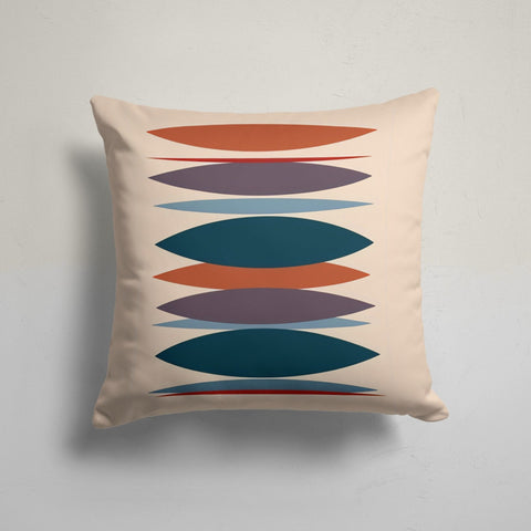 Abstract Pillow Cover|Decorative Oval Shapes Pillow|Authentic Pillowcase|Geometric Cushion Cover|Boho Bedding Decor|Outdoor Cushion Case