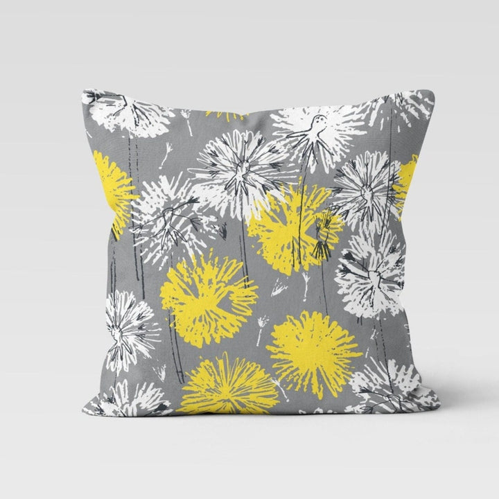 Abstract Yellow Gray Pillow Cover|Boho Bedding Home Decor|Pale Colors Throw Pillow Top|Housewarming Sofa Pillowcase|Outdoor Cushion Cover