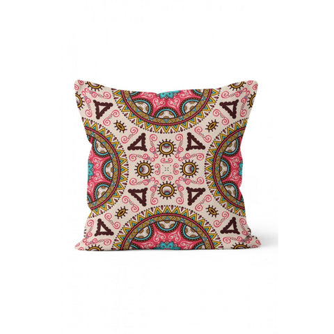 Geometric Pillow Cover|Decorative Cushion Case|Abstract Pattern Home Decor|Ethnic Print Pillow Case|Farmhouse Style Authentic Cushion Cover