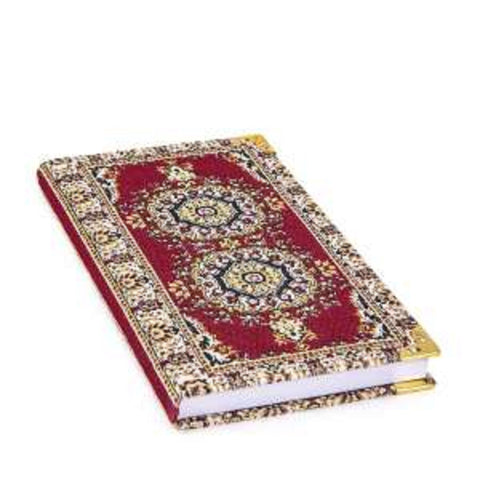 Authentic Carpet Design Woven Notebook|Fabric Journal in Turkish Carpet Style|Handy Notebook|Handmade Diary Notebook|Lined Traveler Notebook