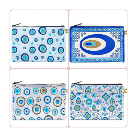 Evil Eye Carpet Wallet|Coin Purse With Zipper|Handmade Woven Wallet|Turkish Woven Case|Turkish Woven Wallet|Kilim Wallet|Mother&
