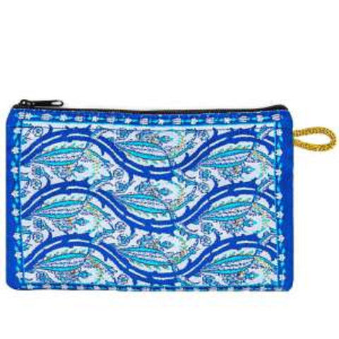 Ethnic Zippered Pouch|Coin Purse With Zipper|Money Purse|Jewelry Holder|Girls Coin Purse|Small Carpet Bag|Woven Fabric|Mother&