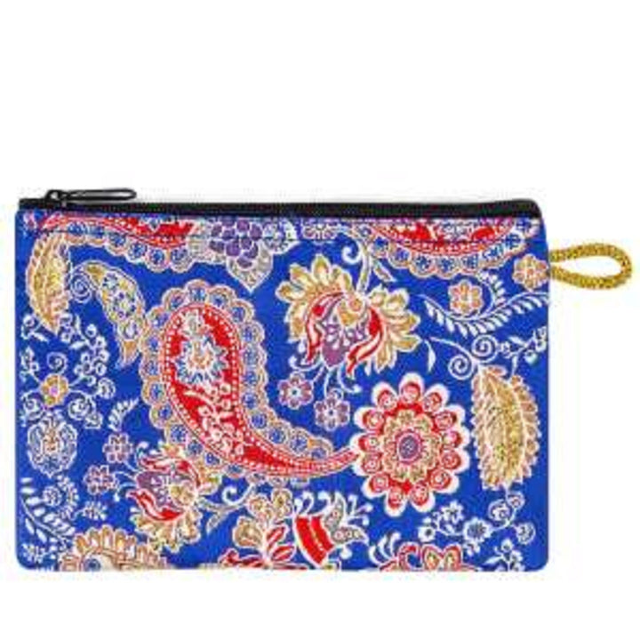 Ethnic Zippered Pouch|Coin Purse With Zipper|Money Purse|Jewelry Holder|Girls Coin Purse|Small Carpet Bag|Woven Fabric|Mother's Day Gifts