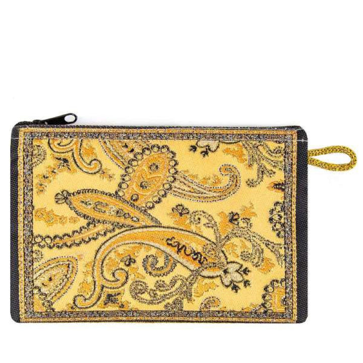 Ethnic Zippered Pouch|Coin Purse With Zipper|Money Purse|Jewelry Holder|Girls Coin Purse|Small Carpet Bag|Woven Fabric|Mother's Day Gifts