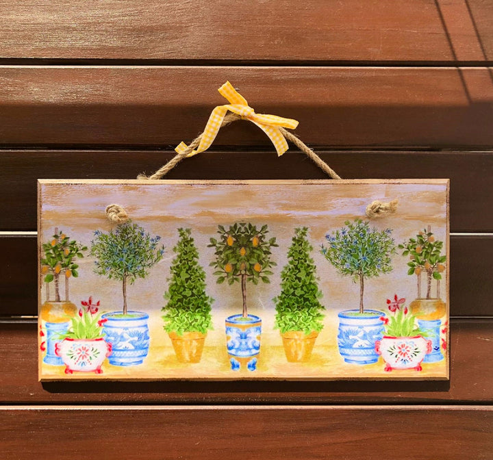 Lemon Tree Kitchen Decor|Garden Lemon Tree Fruit Wall Art|Kitchen Wall Art Hanging|Summer Wooden Decor Lemon Sign|Housewarming Gift For Her