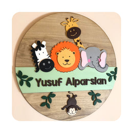 Personalized Wooden Wall-Door Hanging|Kids Door Name Sign|Wall Name Sign|Kids Wall Decor|Wooden Nursery Decor|Baby Shower Gift|New Mom Gift