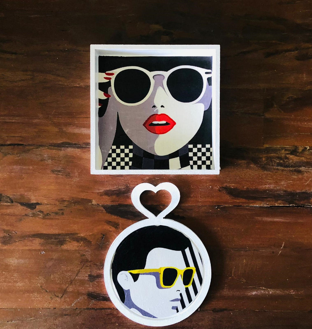 Set of 3 Fashion Woman Wall Decor|Wooden Modern Home Decor|Boho Woman Art|Hippie Girl Wall Art|Bedroom Wall Art|Housewarming Gift For Her