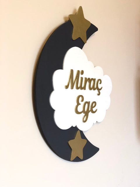 Personalized Kids Door Sign|Name Sign For Door|Wooden Nursery Door Sign|Kids Room Sign|Kids Wall Name Sign Decor|Baby Shower New Mom Gift