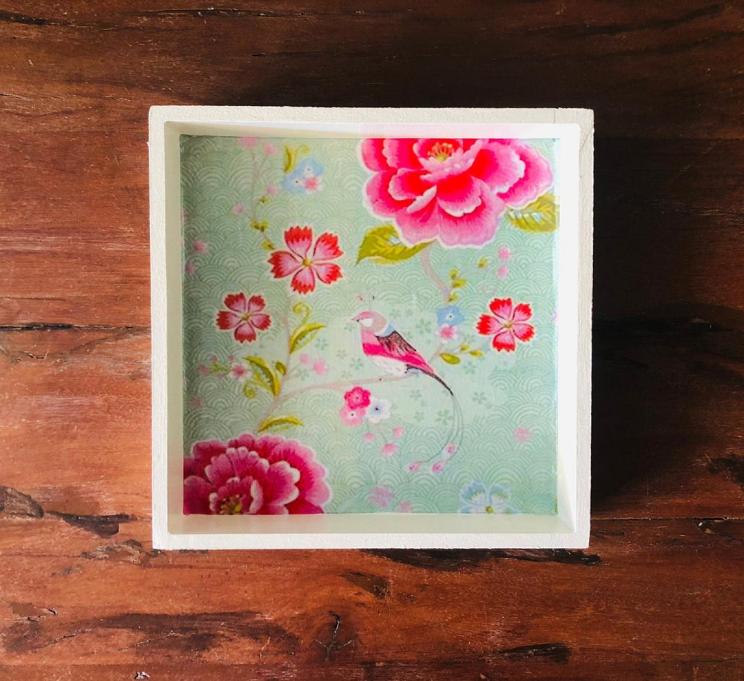 Set of 3 Bird and Rose Wall Decor|Wooden Home Decor|Bird Wall Art|Rose Wall Art|Floral Painting|Kitchen Wall Art|Housewarming Gift For Her