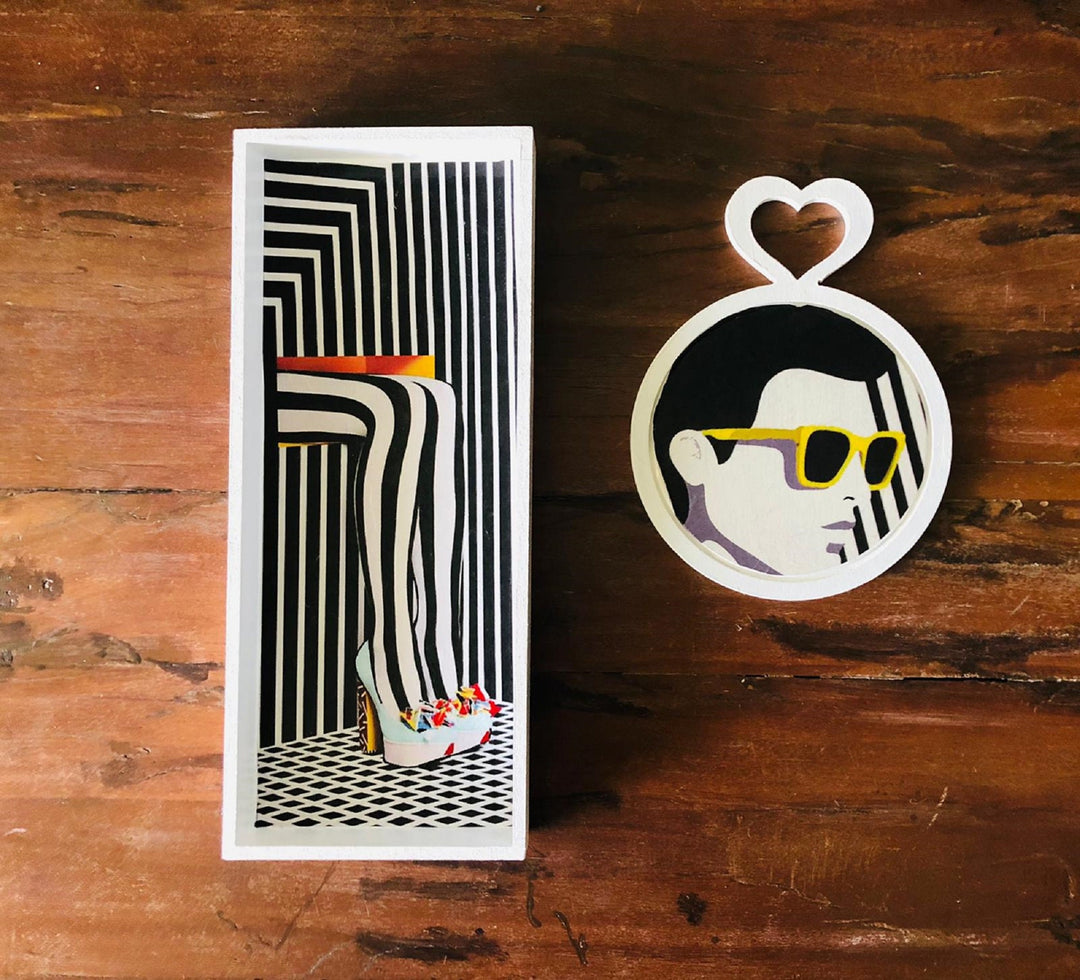 Set of 3 Fashion Woman Wall Decor|Wooden Modern Home Decor|Boho Woman Art|Hippie Girl Wall Art|Bedroom Wall Art|Housewarming Gift For Her