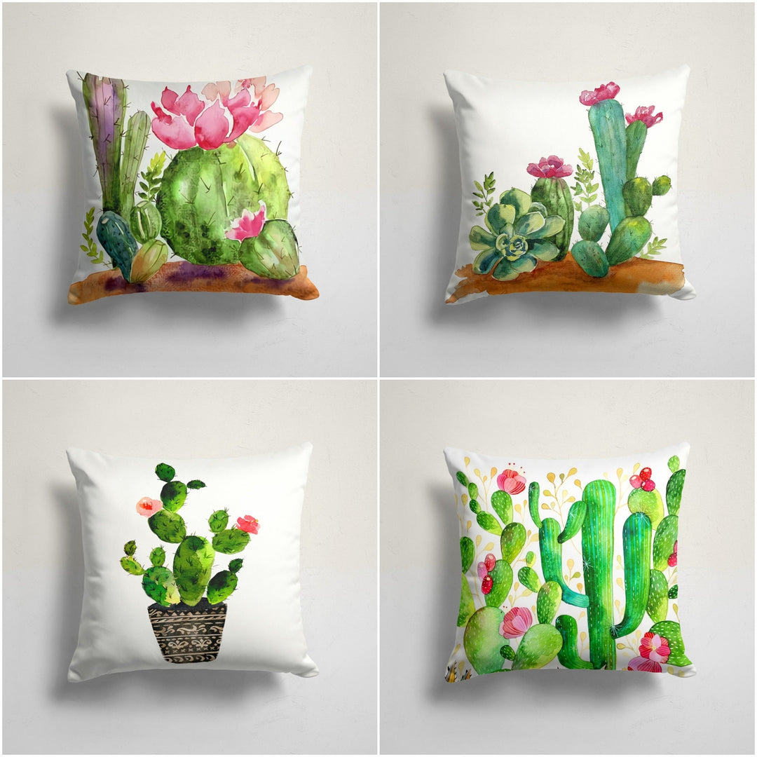 succulent cactus pillow Colorful Succulent Cushion Case