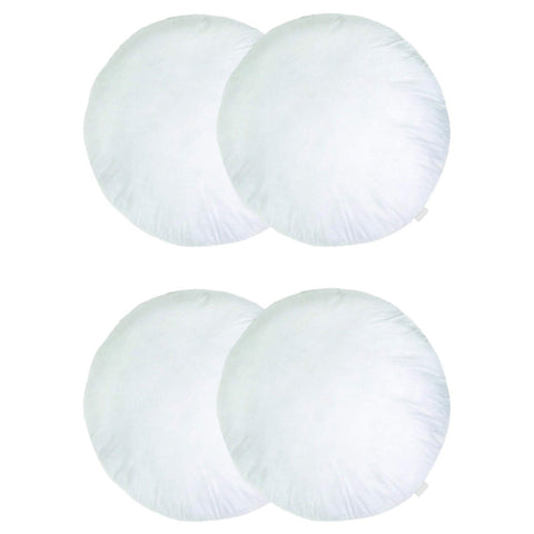 Set of 4 Round Pillow Insert with 17 Inch Diameter