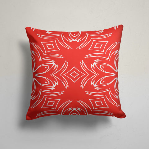 Abstract Geometric Pillow Cover|Yellow and Red Abstract Cushion Case|Decorative Pillowtop|Boho Bedding Decor|Housewarming Outdoor Pillowcase