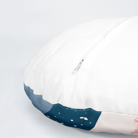 Set of 4 Abstract Round Pillow Case|Sun Moon Circle Pillowtop|Decorative Abstract Cactus Pillowtop|Outdoor Cushion Cover|Cozy Porch Cushion
